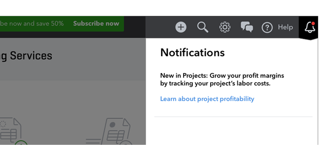 New in Projects: Grow your profit margins by tracking your project's labor costs.